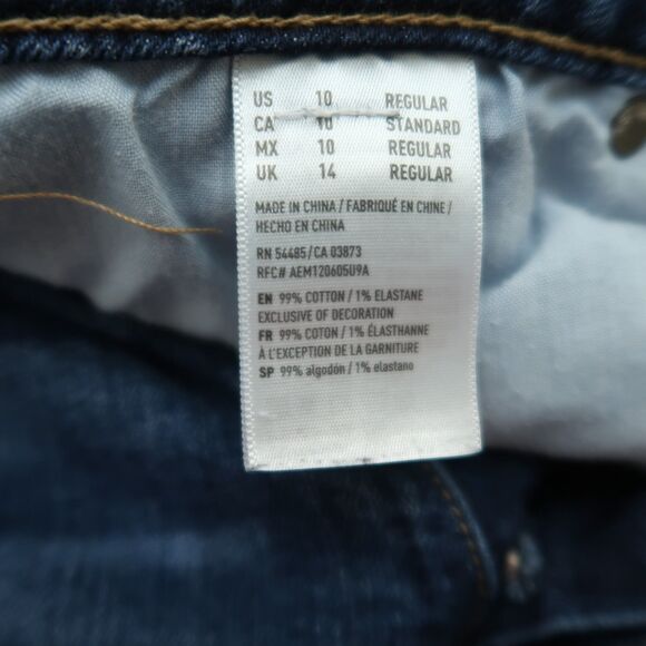 American Eagle Jeans Women's Size 10R Blue Vintage High-Rise Denim 26" Inseam - Picture 10 of 16